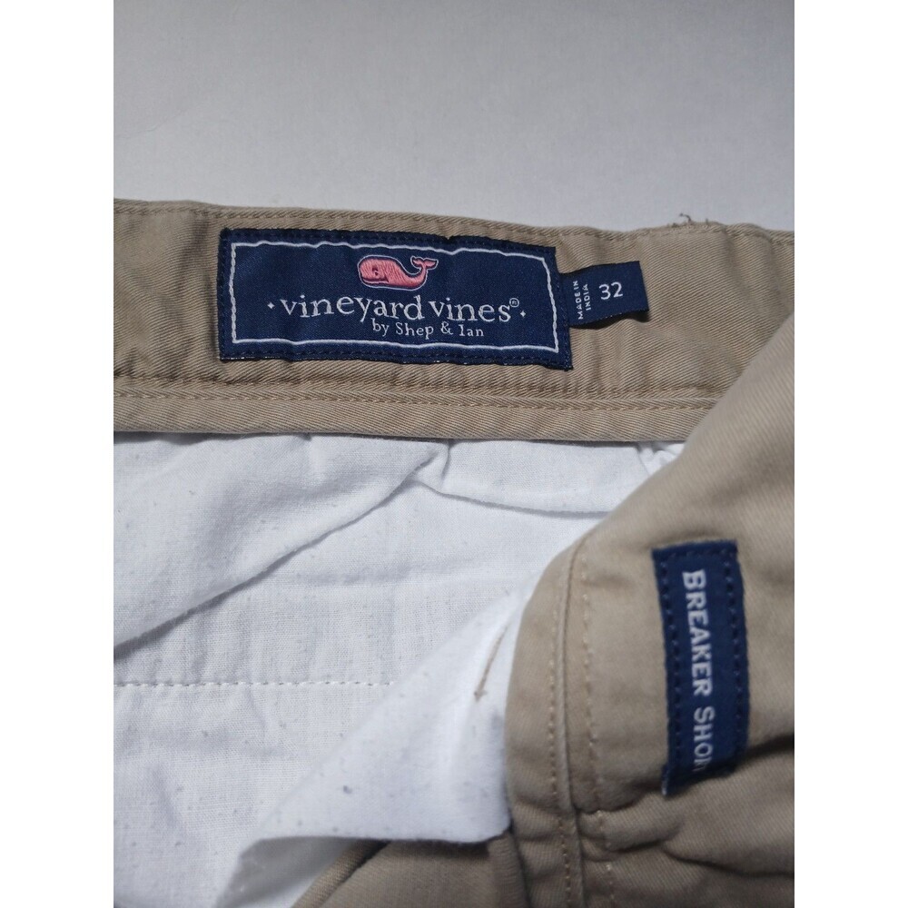 Vineyard Vines Khaki Chino Shorts Men’s Size 32 Classic Fit Casual Preppy Summer - Picture 3 of 5
